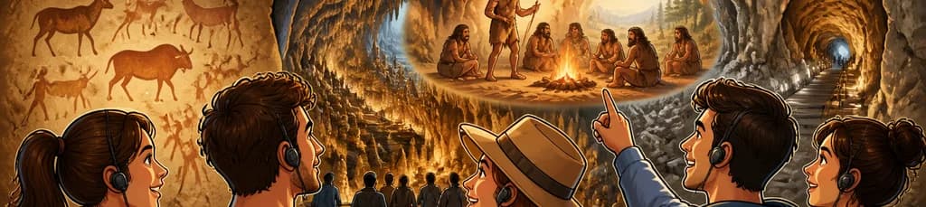 Viaje a la prehistoria en las cuevas de Esplugues con servicio de recogida en tu hotel