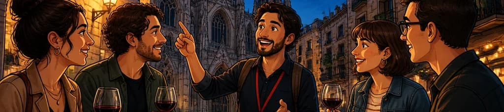 Un recorrido gótico y gastronómico por El Born en Barcelona, con degustación de tapas y vino