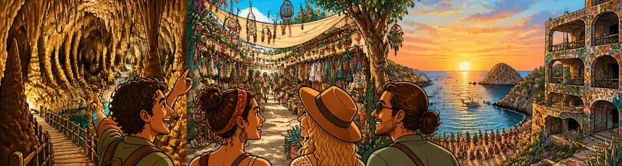 Recorrido por las Cuevas de Can Marçà, el Mercadillo Hippie de Las Dalias y Benirrás