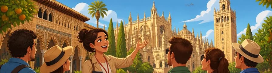 Visita guiada con entrada al Alcázar, la Catedral y la Giralda de Sevilla