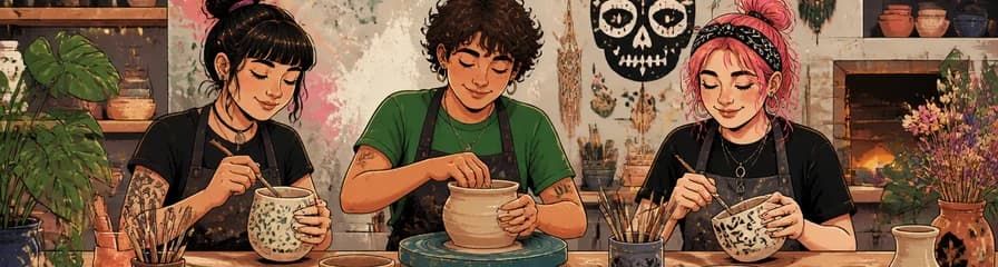 Experimenta la libertad creativa en un taller de cerámica en Madrid