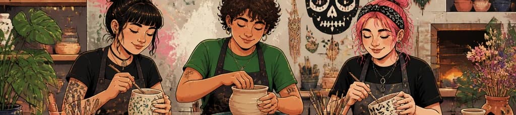 Experimenta la libertad creativa en un taller de cerámica en Madrid