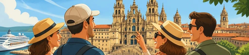 Visita a Santiago de Compostela para cruceristas, con salida desde La Coruña, Vigo o Ferrol