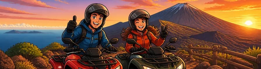 Aventura en quad por el volcán del Teide en Tenerife: elige entre el día o el atardecer