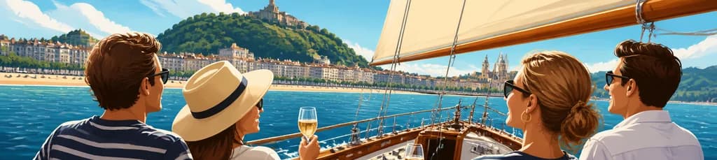 Viaje privado en velero clásico por San Sebastián