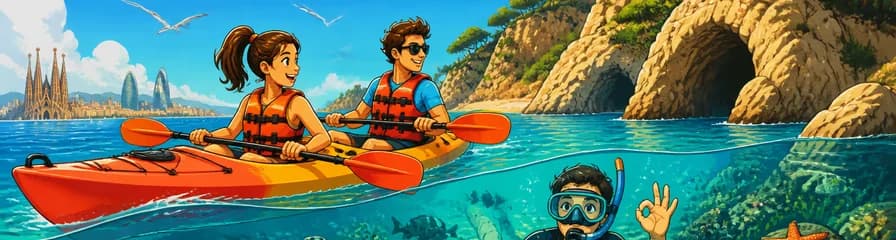 Aventura de kayak y esnórquel en la Costa Brava con salida desde Barcelona