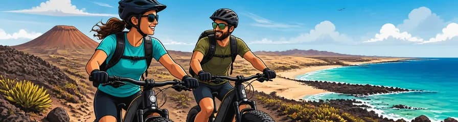 Excursión Avanzada de Cinco Horas en Bicicleta Eléctrica Fat Bike por Corralejo
