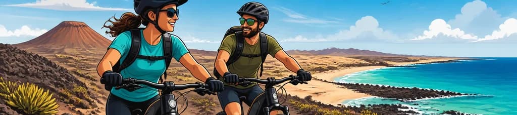 Excursión Avanzada de Cinco Horas en Bicicleta Eléctrica Fat Bike por Corralejo