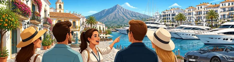 Descubra la costa de Marbella y Puerto Banús en un tour privado desde Málaga