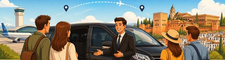 Servicio de traslado privado de ida y vuelta: del Aeropuerto de Sevilla (SVQ) a Granada