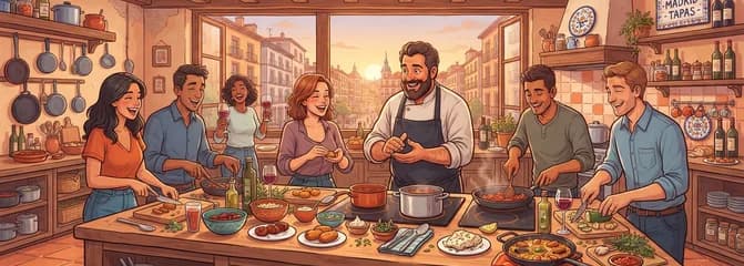 Clase de cocina de tapas españolas auténticas en Madrid con Cozymeal™