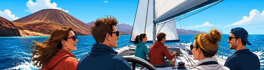 Navegación en catamarán F40 por Lanzarote