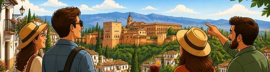 Recorrido privado de 12 horas por Granada con salida desde Madrid