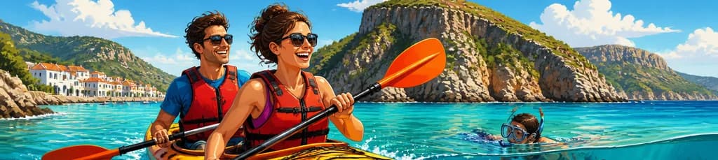 Aventura en Kayak y Snorkel partiendo desde Fornells