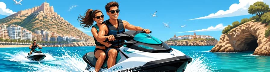 Vive una emocionante exploración costera en moto acuática desde Alicante