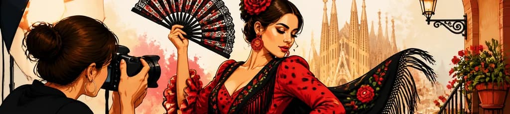 Inmortaliza tu pasión por la moda flamenca en Barcelona