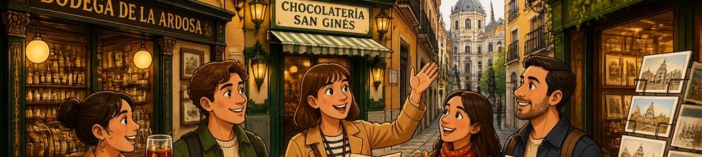 Explorando las Tiendas, Cafeterías y Tradiciones Centenarias de Madrid