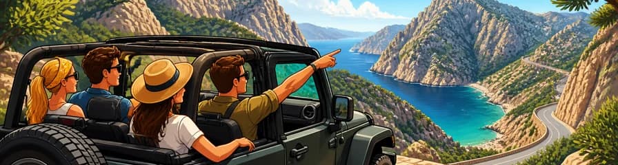 Aventura personalizada en jeep privado por Sa Calobra, Mallorca, con conductor