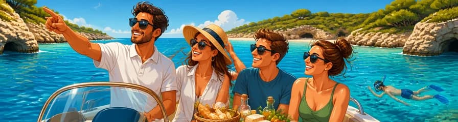 Experiencia en Menorca: Excursión Exclusiva en Lancha con Capitán Local