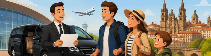Servicio de traslado al aeropuerto de Santiago de Compostela