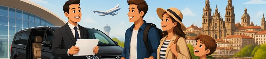 Servicio de traslado al aeropuerto de Santiago de Compostela