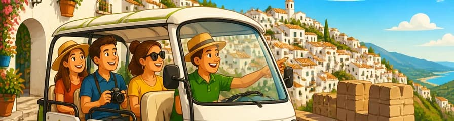 Descubre Mijas en un tour panorámico por la ciudad a bordo de un Tuk Tuk eléctrico