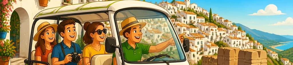 Descubre Mijas en un tour panorámico por la ciudad a bordo de un Tuk Tuk eléctrico
