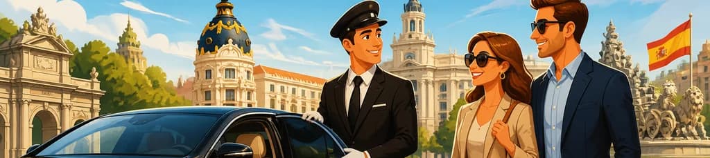 Servicio de chófer privado de lujo por un día completo en Madrid