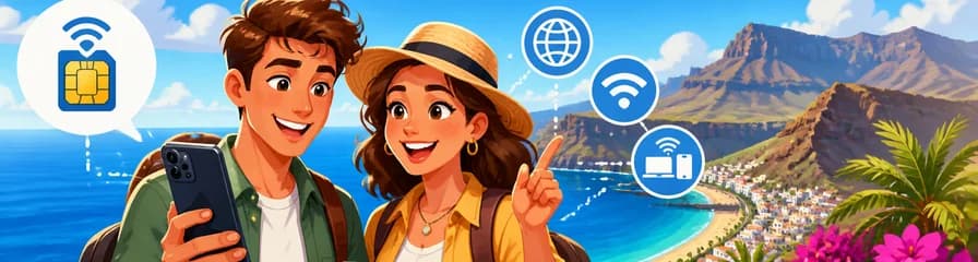 Plan de datos eSIM para España: 0,5 GB diarios hasta 50 GB durante 30 días en Gran Canaria