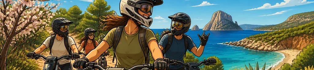 Excursión en moto eléctrica por Ibiza