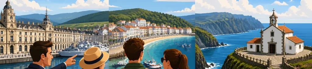 Recorrido privado por Ferrol, Cedeira y San Andrés de Teixido partiendo de A Coruña