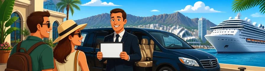 Traslado privado de salida: de los hoteles de Tenerife al puerto de cruceros de Santa Cruz de Tenerife