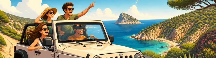 Recorrido por Ibiza en Jeep Wrangler