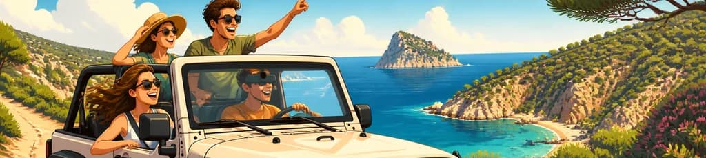 Recorrido por Ibiza en Jeep Wrangler