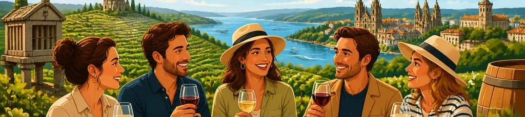 Excursión privada de 4 días por las regiones vinícolas de Galicia: una experiencia gourmet de comida y vino en grupo reducido