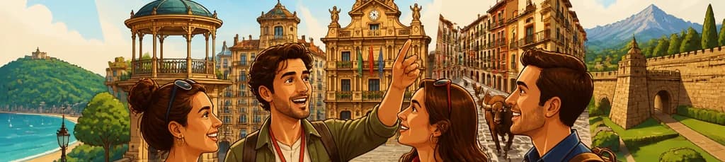 Exploración privada de un día en Pamplona, con salida desde San Sebastián