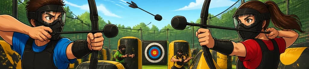 Combate de Arqueros: Archery Tag en Eurofiestas, Madrid