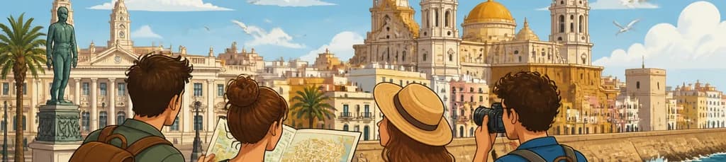Un recorrido arquitectónico autoguiado por los puntos destacados de Cádiz