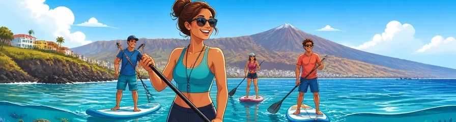 Descubre Tenerife: Aventura guiada de Stand-up Paddleboarding