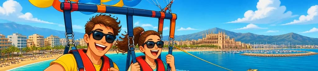 Vuelo en parasailing desde El Arenal: Impresionantes vistas de la Bahía de Palma