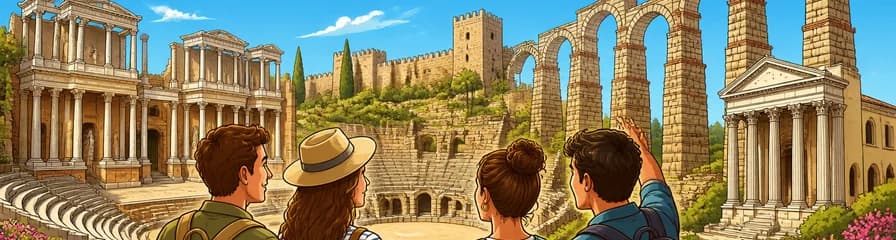 Descubre Mérida: Teatro Romano, Anfiteatro, Alcazaba y Acueducto