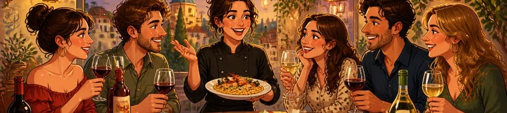Cena de Fusión Culinaria Española e Italiana en Mutxamel