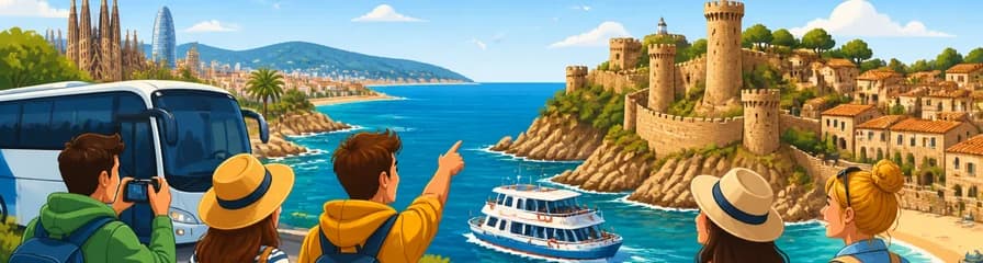 Descubre la Costa Brava: Tour en autobús y barco con salida desde Barcelona