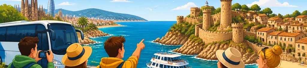 Descubre la Costa Brava: Tour en autobús y barco con salida desde Barcelona