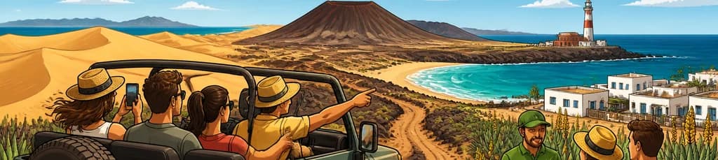 Recorrido en 4x4 por las Dunas de Corralejo y El Cotillo en Fuerteventura, con salida desde el sur