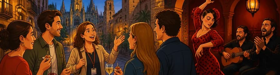 Noche de flamenco y degustación de tapas en Barcelona