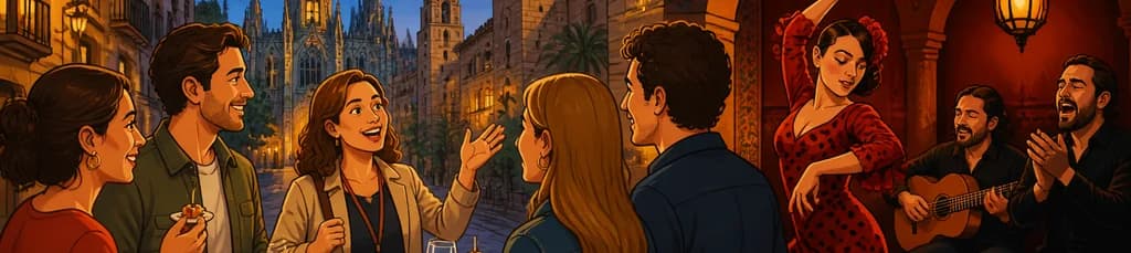 Noche de flamenco y degustación de tapas en Barcelona