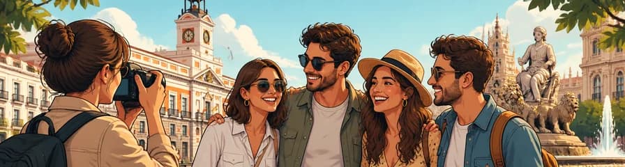 Retratos creativos y sesión fotográfica privada de una hora por Madrid para viajes