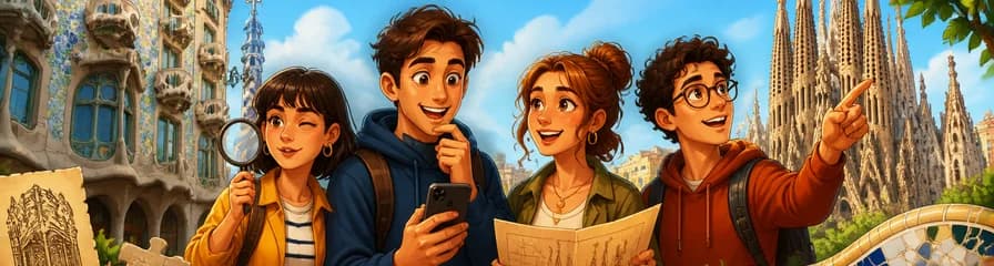 Juego de exploración al aire libre "La Barcelona de Gaudí"