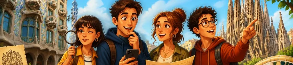 Juego de exploración al aire libre "La Barcelona de Gaudí"